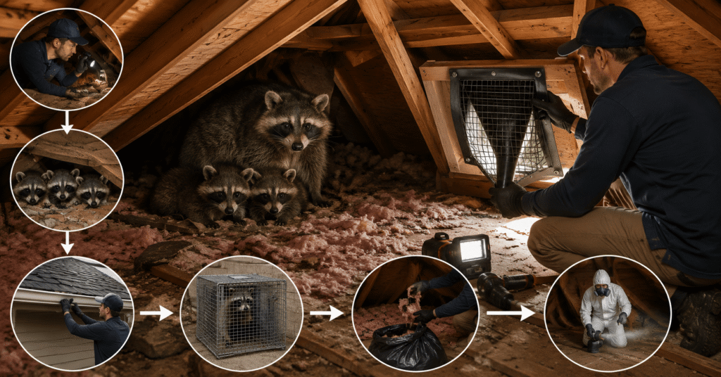 How to Get Rid of Raccoon in the Attic