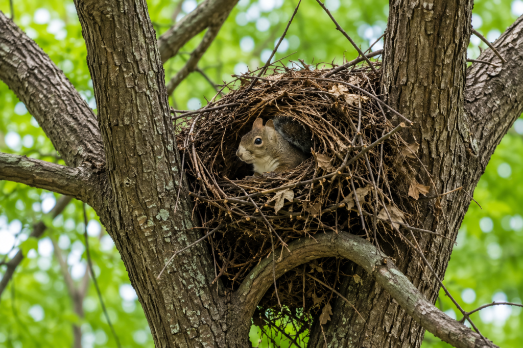 Where do squirrels nest? Understanding the drey​