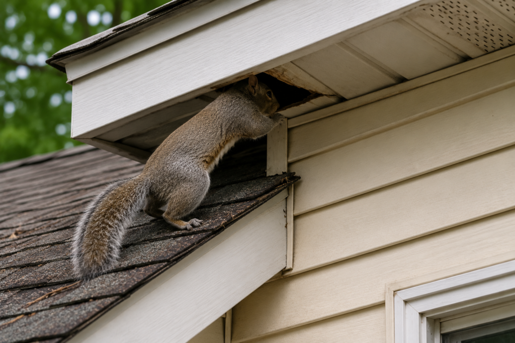 How squirrels find and enter your home​
