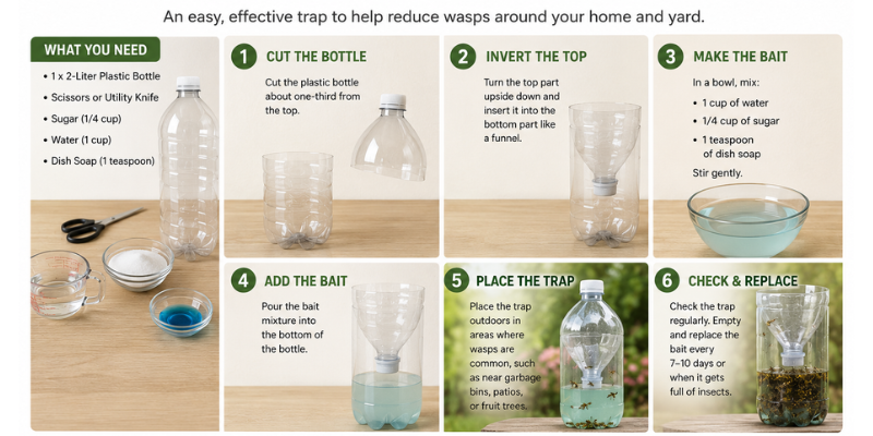 How to Make a DIY Wasp Trap — Step by Step​